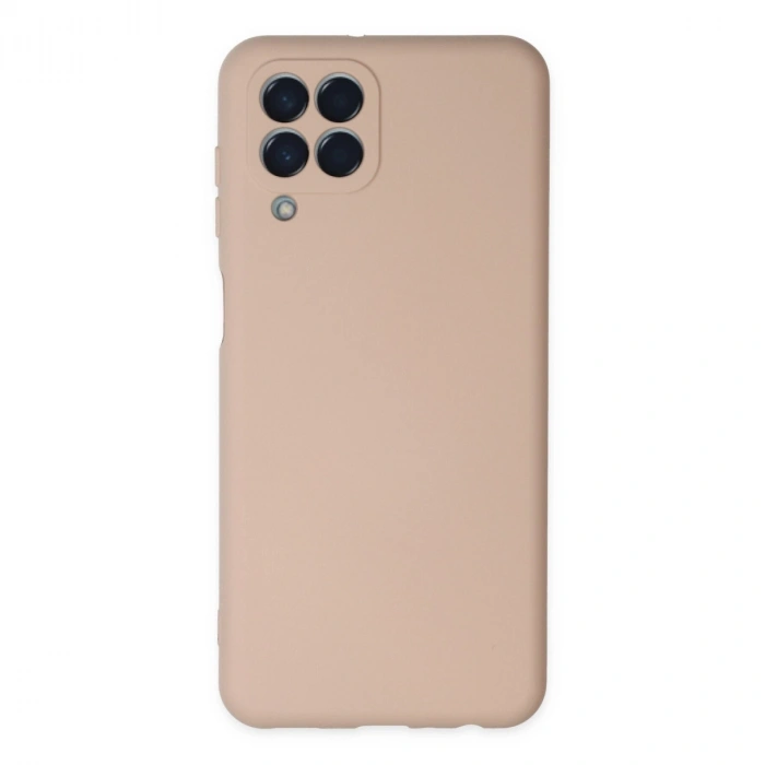 Samsung Galaxy M33 Kılıf Nano İçi Kadife Silikon - Pudra