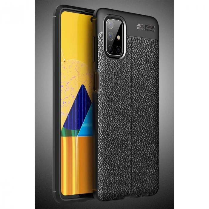 Samsung Galaxy M51 Kılıf Auto Focus Kapak - Siyah