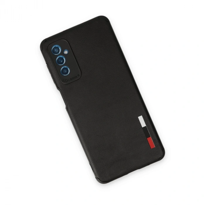 Samsung Galaxy M52 5g Kılıf Loop Deri Silikon - Siyah