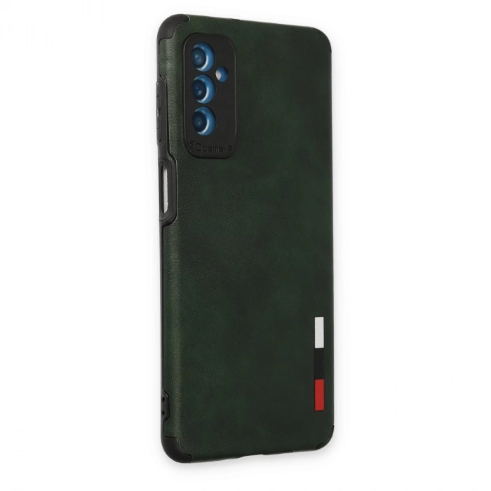 Samsung Galaxy M52 5g Kılıf Loop Deri Silikon - Yeşil