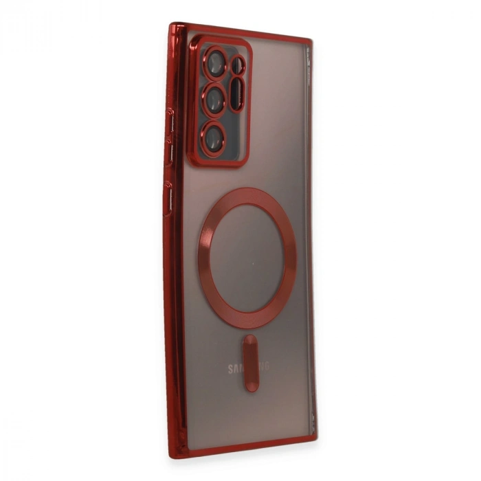 Samsung Galaxy Note 20 Ultra Kılıf Kross Magneticsafe Kapak - Kırmızı