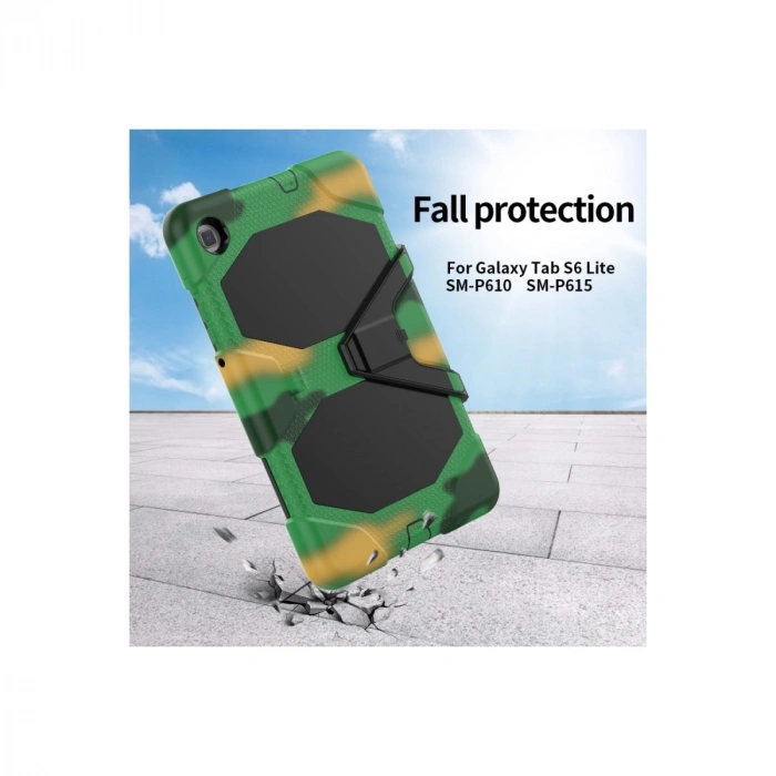 Samsung Galaxy P610 Tab S6 Lite 10.4 Kılıf Griffin Tablet Kapak - Kamuflaj