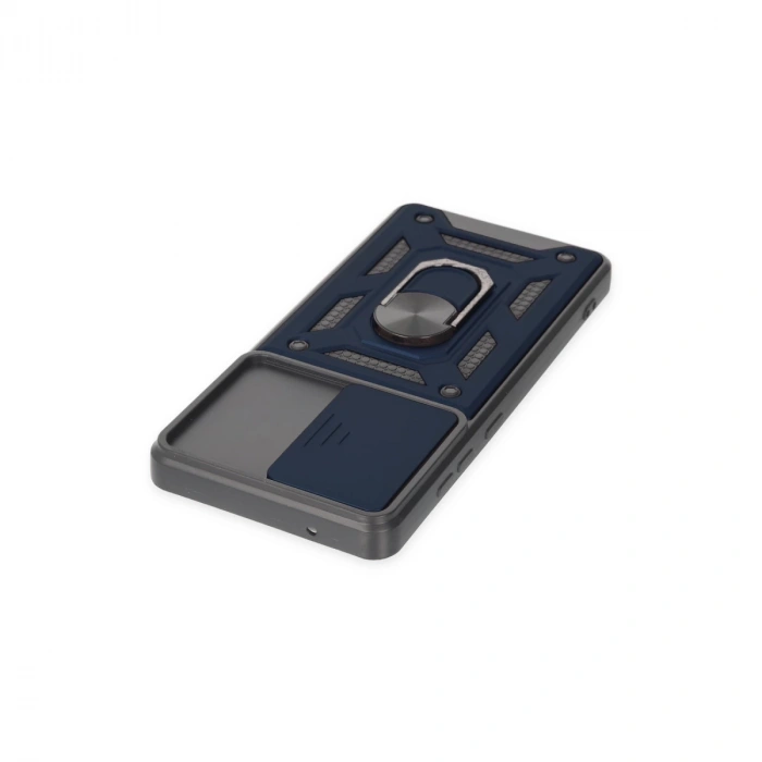 Samsung Galaxy S20 Fe Kılıf Pars Lens Yüzüklü Silikon - Lacivert