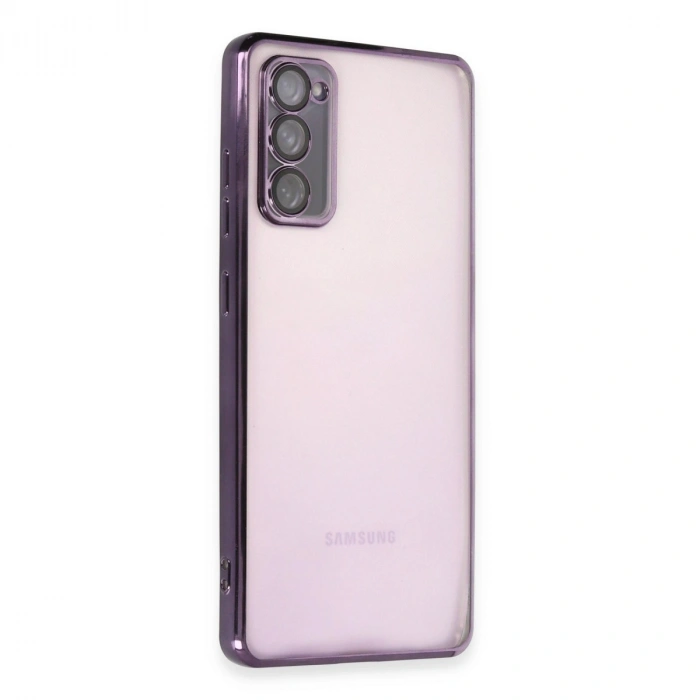Samsung Galaxy S20 Fe Kılıf Razer Lensli Silikon - Mor