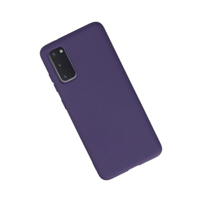 Samsung Galaxy S20 Kılıf Nano İçi Kadife Silikon - Mor