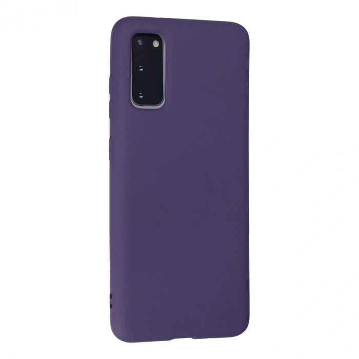 Samsung Galaxy S20 Kılıf Nano İçi Kadife Silikon - Mor