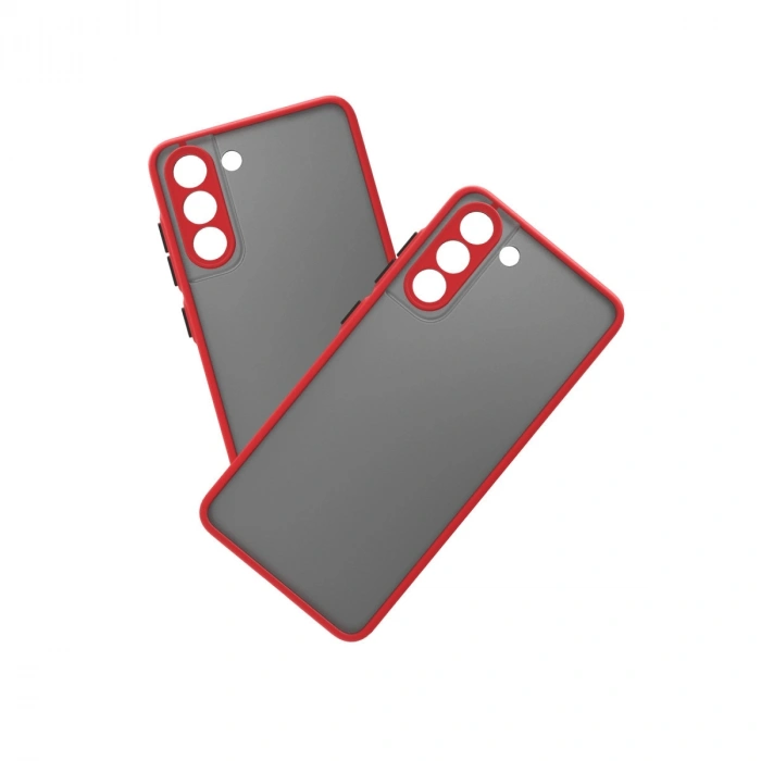 Samsung Galaxy S21 Fe Kılıf Montreal Silikon Kapak - Kırmızı
