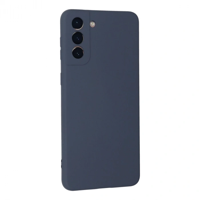 Samsung Galaxy S21 Plus Kılıf Nano İçi Kadife Silikon - Gri