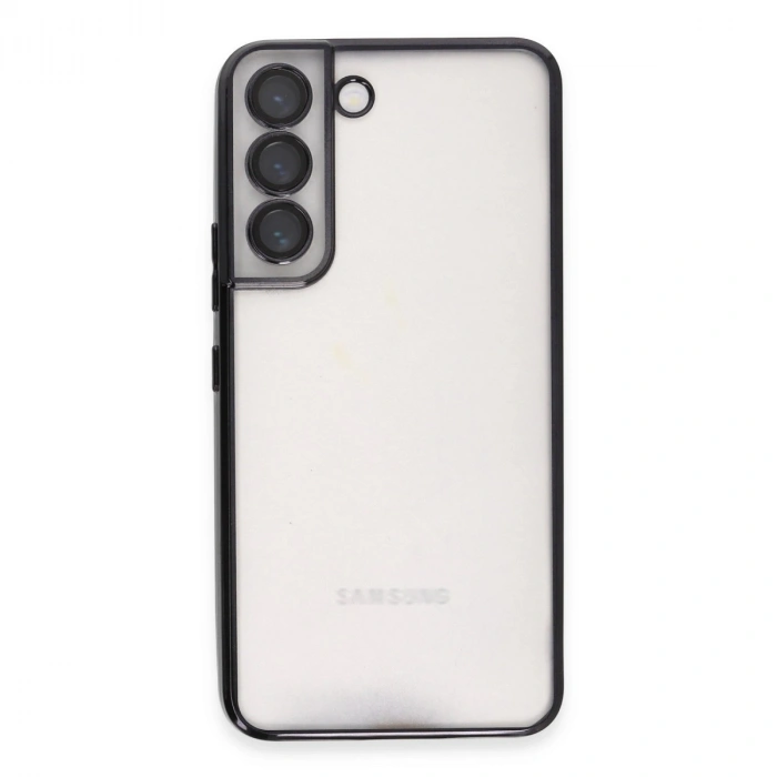 Samsung Galaxy S22 Kılıf Razer Lensli Silikon - Siyah