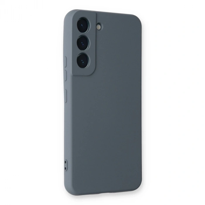 Samsung Galaxy S22 Plus Kılıf Nano İçi Kadife Silikon - Gri