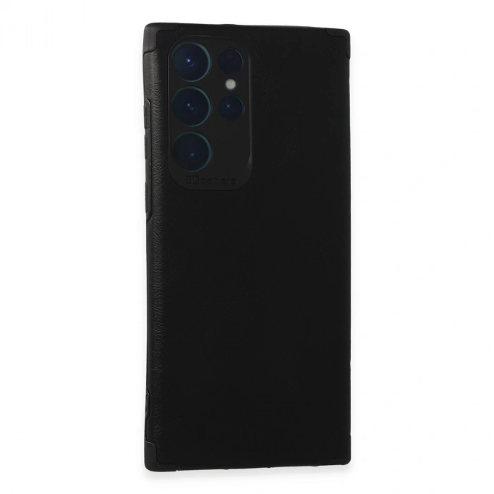 Samsung Galaxy S22 Ultra Kılıf Loop Deri Silikon - Siyah