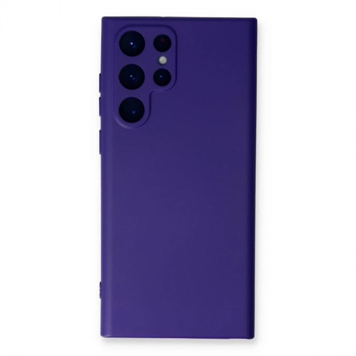 Samsung Galaxy S22 Ultra Kılıf Nano İçi Kadife Silikon - Mor