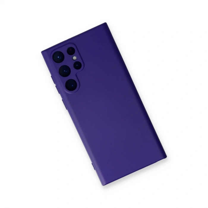 Samsung Galaxy S22 Ultra Kılıf Nano İçi Kadife Silikon - Mor
