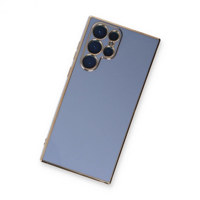 Samsung Galaxy S22 Ultra Kılıf Volet Silikon - Mavi