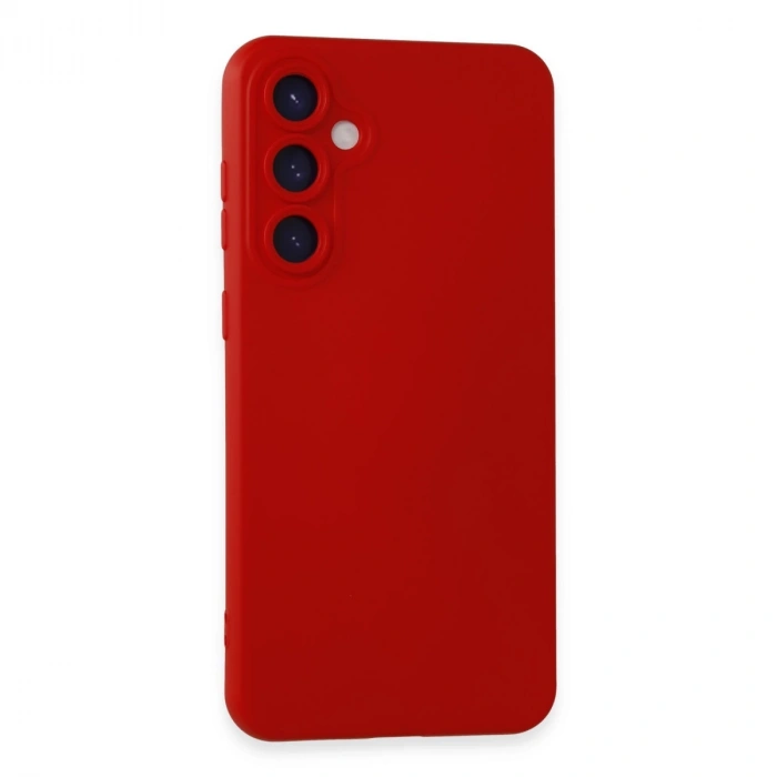 Samsung Galaxy S23 Fe Kılıf Nano İçi Kadife Silikon - Kırmızı