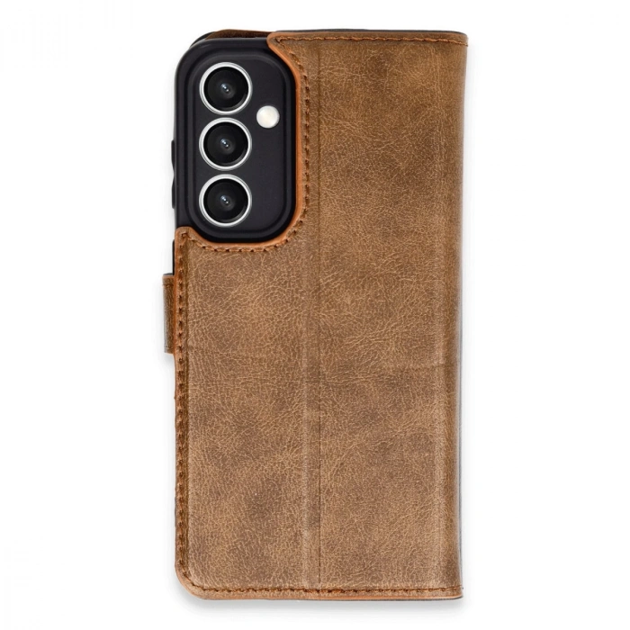 Samsung Galaxy S23 Fe Kılıf Trend S Plus Kapaklı Kılıf - Taba