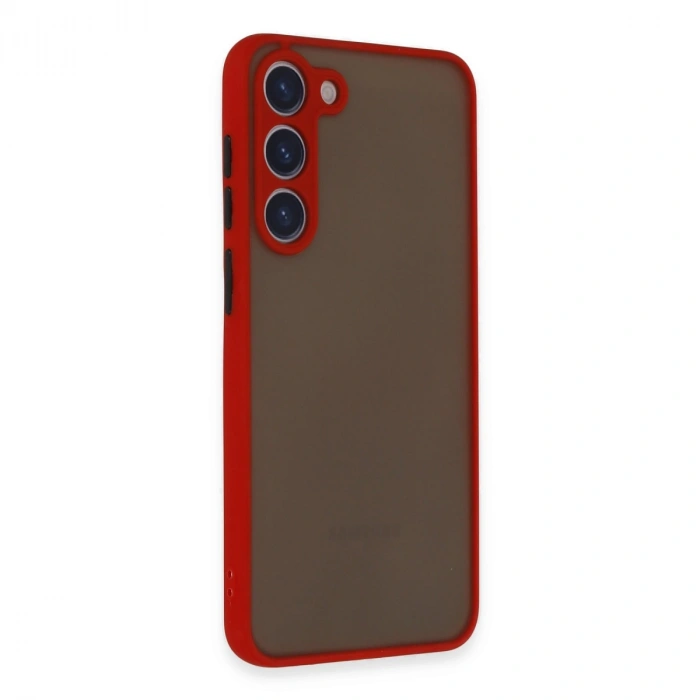 Samsung Galaxy S23 Plus Kılıf Montreal Silikon Kapak - Kırmızı