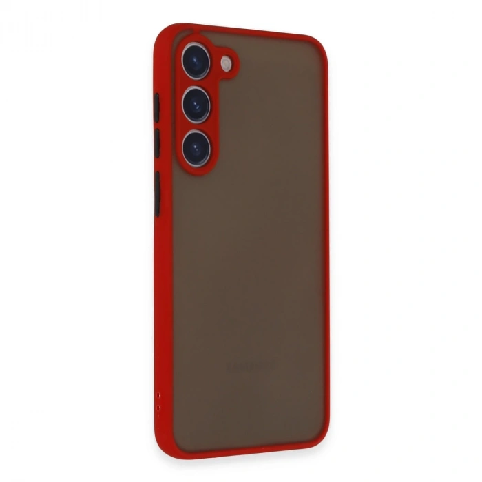 Samsung Galaxy S23 Plus Kılıf Montreal Silikon Kapak - Kırmızı