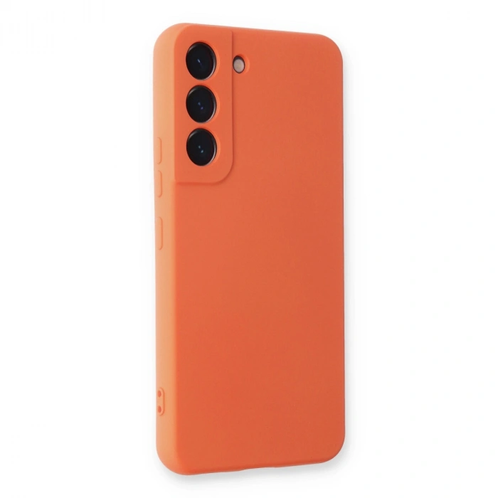 Samsung Galaxy S23 Plus Kılıf Nano İçi Kadife Silikon - Turuncu