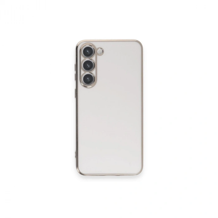 Samsung Galaxy S23 Plus Kılıf Volet Silikon - Beyaz