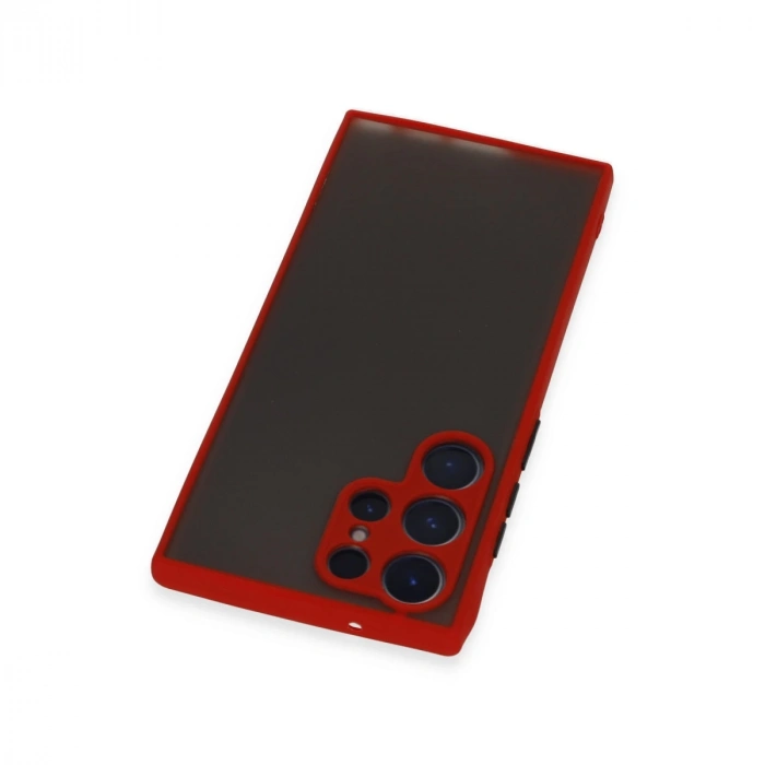 Samsung Galaxy S23 Ultra Kılıf Montreal Silikon Kapak - Kırmızı