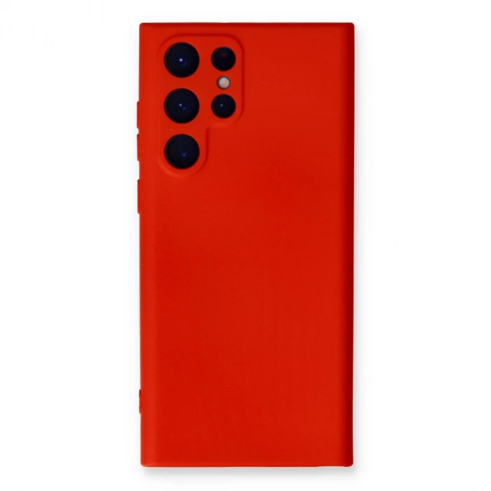 Samsung Galaxy S23 Ultra Kılıf Nano İçi Kadife Silikon - Kırmızı