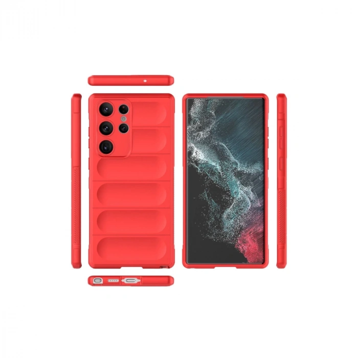 Samsung Galaxy S23 Ultra Kılıf Optimum Silikon - Kırmızı