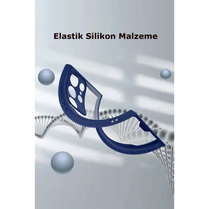 Samsung Galaxy S23 Ultra Kılıf Platin Silikon - Kırmızı