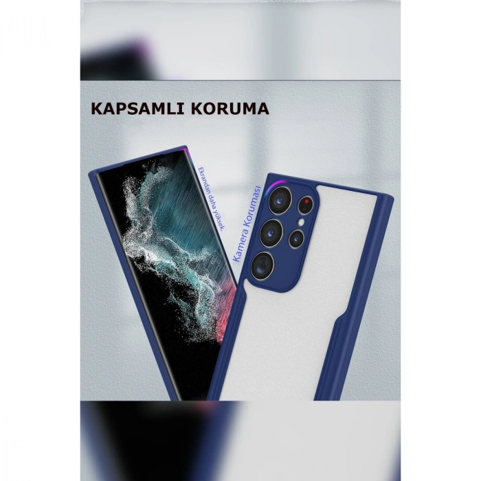 Samsung Galaxy S23 Ultra Kılıf Platin Silikon - Kırmızı