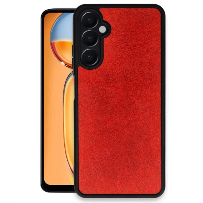 Samsung Galaxy S24 Fe Kılıf Aras Deri Kapak - Kırmızı