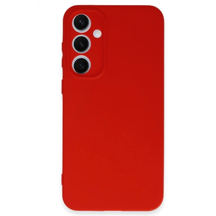 Samsung Galaxy S24 Fe Kılıf Nano İçi Kadife Silikon - Kırmızı