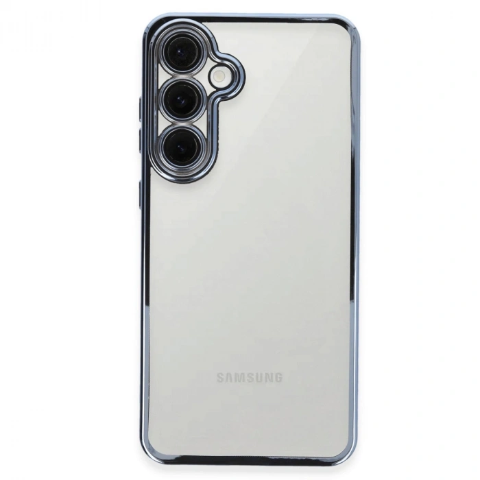 Samsung Galaxy S24 Fe Kılıf Razer Lensli Silikon - Lacivert