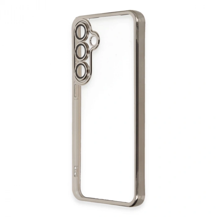 Samsung Galaxy S24 Fe Kılıf Razer Lensli Silikon - Titanyum Gri
