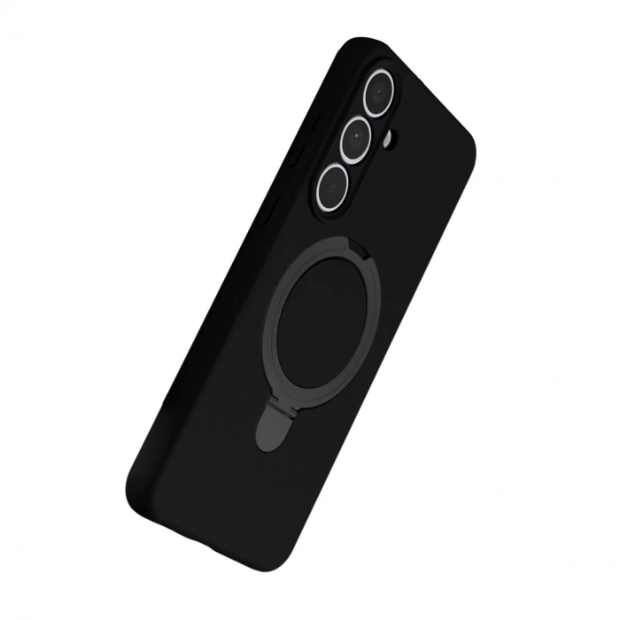 Samsung Galaxy S24 Fe Regal Magsafe Standlı Kapak - Siyah