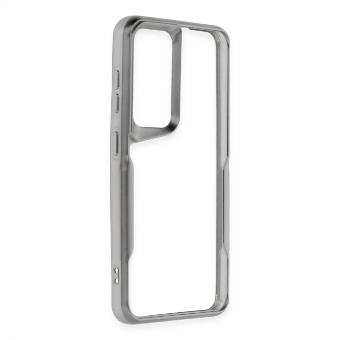 Samsung Galaxy S24 Kılıf Boyi Silikon Kapak - Gümüş