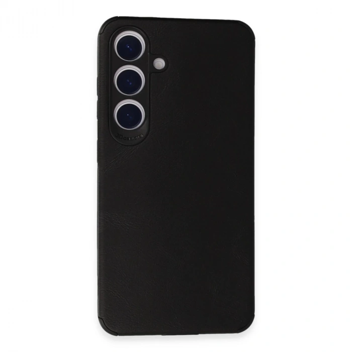 Samsung Galaxy S24 Kılıf Loop Deri Silikon - Siyah