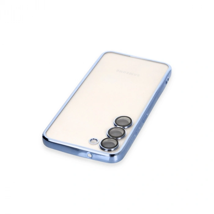 Samsung Galaxy S24 Kılıf Razer Lensli Silikon - Açık Mavi