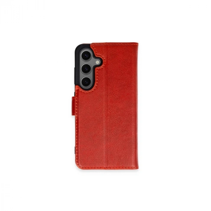 Samsung Galaxy S24 Plus Kılıf Trend S Plus Kapaklı Kılıf - Kırmızı