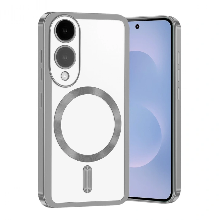 Samsung Galaxy S25 Edge Kross Magneticsafe Kapak - Gümüş