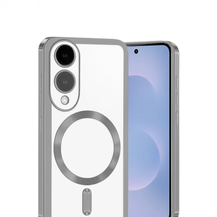 Samsung Galaxy S25 Edge Kross Magneticsafe Kapak - Gümüş