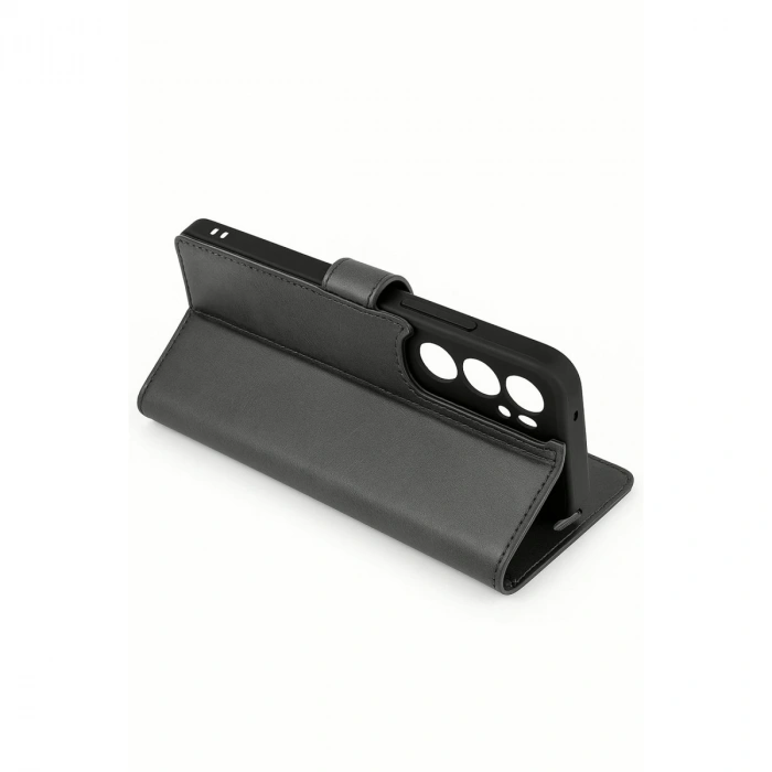 Samsung Galaxy S25 Edge Trend S Plus Kapaklı Kılıf - Siyah