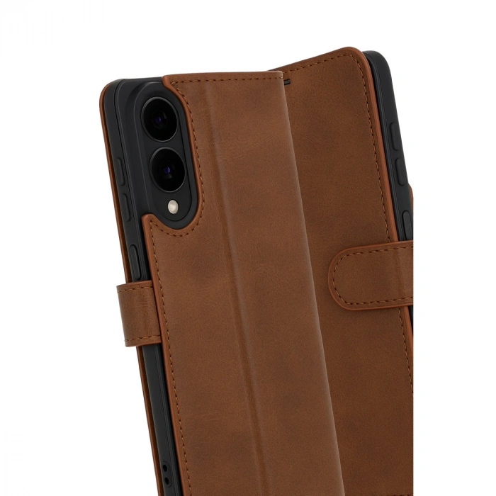 Samsung Galaxy S25 Edge Trend S Plus Kapaklı Kılıf - Taba