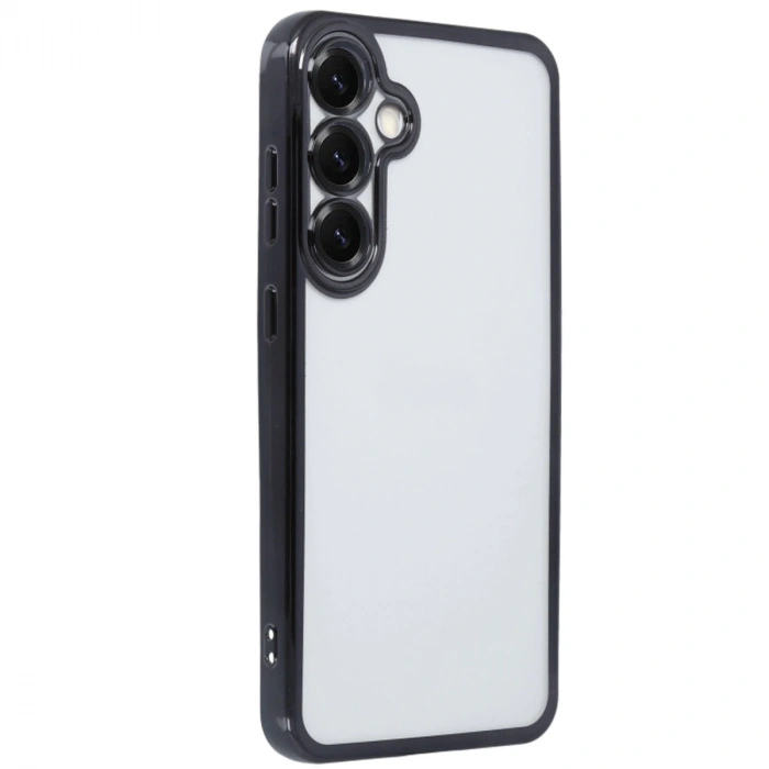 Samsung Galaxy S25 Kılıf Razer Lensli Silikon - Siyah