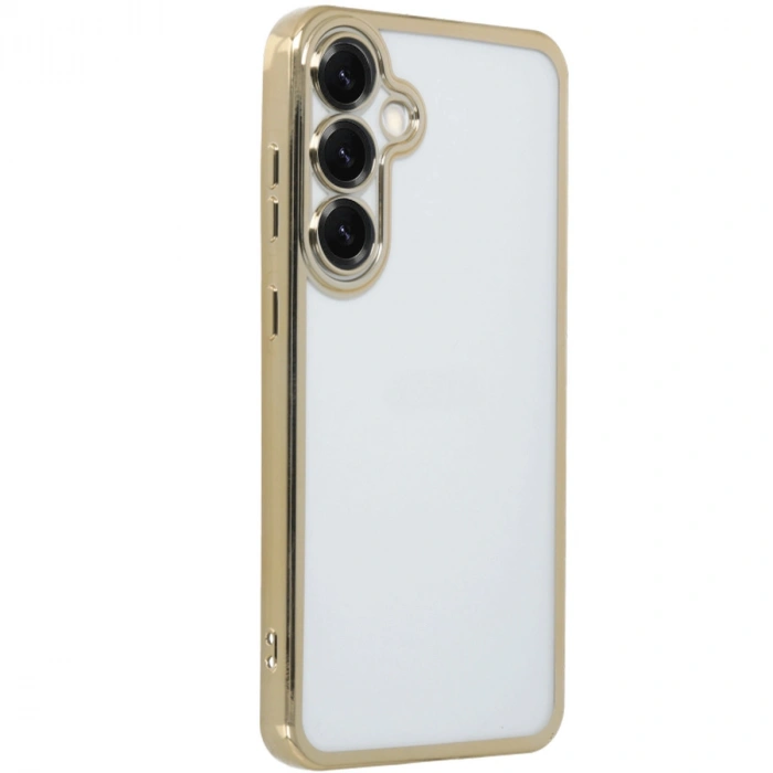 Samsung Galaxy S25 Plus Kılıf Razer Lensli Silikon - Gold