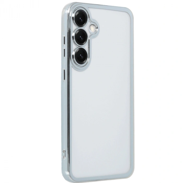 Samsung Galaxy S25 Plus Kılıf Razer Lensli Silikon - Gümüş