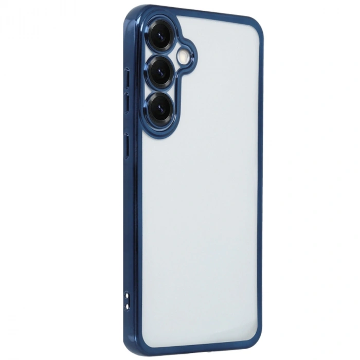 Samsung Galaxy S25 Plus Kılıf Razer Lensli Silikon - Lacivert