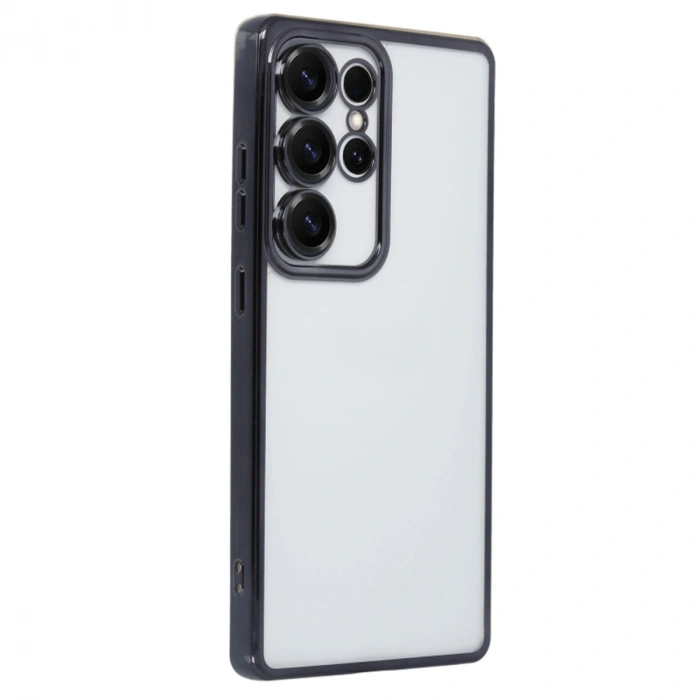 Samsung Galaxy S25 Ultra Kılıf Razer Lensli Silikon - Siyah