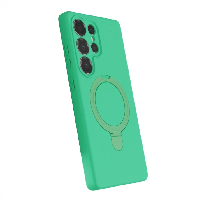 Samsung Galaxy S25 Ultra Regal Magsafe Standlı Kapak - Yeşil