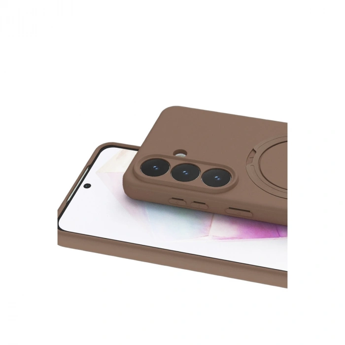 Samsung Galaxy S26 Plus Regal Magsafe Standlı Kapak - Çöl Titanyum