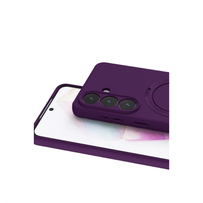 Samsung Galaxy S26 Plus Regal Magsafe Standlı Kapak - Derin Mor